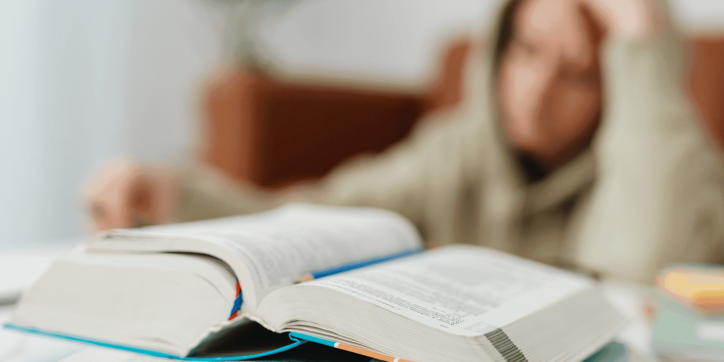 Student studying